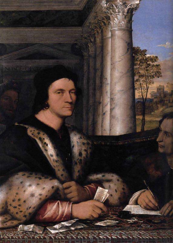Sebastiano del Piombo Retrato de Ferry Carondelet con sus secretarios Norge oil painting art